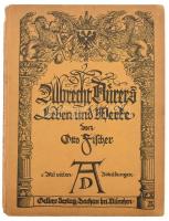 Fischer, Otto: Albrecht Dürers Leben und Werke. Dachau bei München, é.n. (cca 1920), Der Gelbe Verlag, XXIV p. + 95 t. (fekete-fehér képtáblák) + (1) p. Gazdag képanyaggal, Albrecht Dürer műveinek reprodukcióival illusztrálva. Német nyelven. Kiadói kartonált papírkötés, sérült gerinccel, néhány lapon kis lapszéli szakadással, korabeli ajándékozási bejegyzéssel.