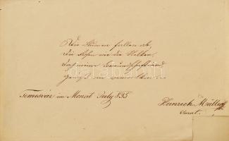 cca 1830-1850 Emlékkönyv dekoratív mappában, Magyar és német nyelven, rajzokkal. Mappa bőr és bárson...