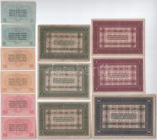 Olaszország / Velence / Osztrák-magyar megszállás 1918. 5c-10L (12db/6xklf) T:I-III-
Italy / Venice...