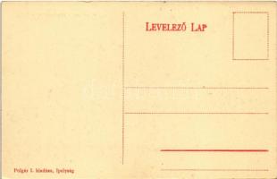 Ipolyság, Sahy; M. kir. posta és adóhivatali épület. Polgár I. kiadása / post and tax office