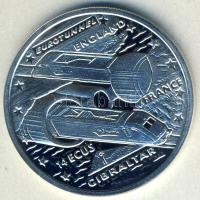 Gibraltár 1993. 14Ecu "Euro Tunnel" T:PP