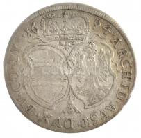 Ausztria 1694. 15kr Ag "I. Lipót" (6,21g) Hall T:2-,3 Austria 1694. 15 Kreuzer Ag "Leopold I" (6,21g) Hall C:VF,F Krause KM#1289