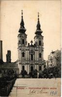 1911 Budapest I. Felső Vízivárosi Szent Anna plébánia templom (ragasztónyom / glue marks)