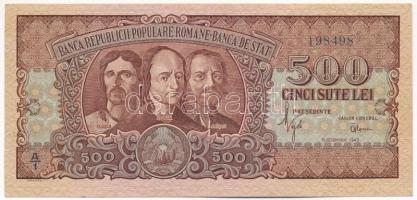 Románia 1949. 500L A/1 198498 T:III szép papír Romania 1949. 500 Lei A/1 198498 C:F fine paper Krause P#86