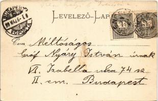 1899 (Vorläufer) Manin-szoros, Maninschlucht, Manínska tiesnava; Vágvölgy. Gansel Lipót 52. / Das Wa...