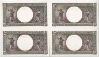 Románia 1938. 1000L (4x) páronként sorszámkövetők T:I-
Romania 1938. 1000 Lei (4x) consecutive seri...