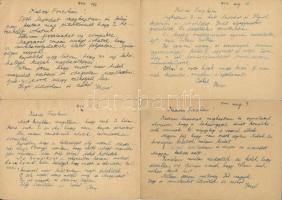 8 db magyar második világháborús zsidó KMSZ (közérdekű munkaszolgálatos) tábori posta munkatáborból ...