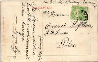 1912 Párkány, Parkan, Stúrovo; Községi nagyvendéglő, étterem. W.L. Bp. 5817. / restaurant, inn (EK)