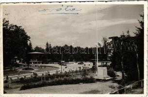 1942 Szováta, Sovata; Fürdő park, teherautó, autó / spa park, truck, automobile