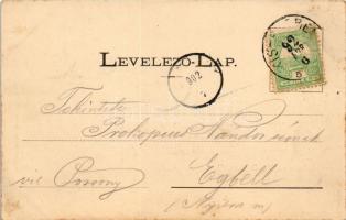 1902 Kisszeben, Sabinov; Fő utca. Stehr Gusztáv kiadása / main street (fl)