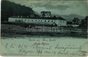 1899 (Vorläufer) Liptóújvár, Liptó-Újvár, Liptovsky Hrádok (Tátra); Hradek vár este. Schmidt Edgar / Burg Hradek / castle at night (EK)