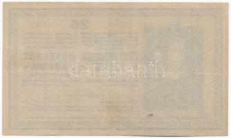 1918. 25K "1139" 2mm, hullámos hátlappal T:III hátoldalán kis folt, egyébként szép papír
...