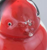 Hutschenreuter Bavaria üveg madár, etikettel jelzett, hibátlan, m: 8 cm