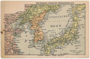 Der russisch-japanische Kriegsschauplatz / map of the Russo-Japanese war / Az orosz-japán háború térképe (EK)