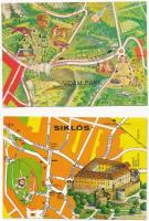 20 db MODERN térképes motívum képeslap / 20 modern map motive postcards