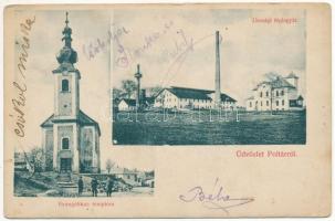 1909 Poltár, Evangélikus templom, Urasági téglagyár / Lutheran church, brickyard, brick factory (EK)