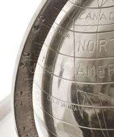 Óriás fém földgömb, dísztárgy 55 cm