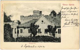 1902 Tarcsa, Tatzmannsdorf; Bánya-Újtelek, Bányai vár / Neustift-Bergwerk Schloss / castle villa (EK)