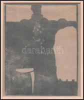 Tichy Gyula (1879-1920): Alak. Kilsé, papír. Jelzés nélkül, hátoldalán ,,Tichy hagyatéki árverés 199...