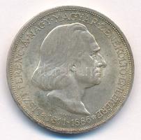 1936. 2P Ag "Liszt" T:2 patina Adamo P7.3