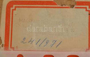 Nagy István (1873-1937): Táj fákkal. Akvarell, szén, pasztellkréta, papír. Jelezve jobbra lent. Háto...