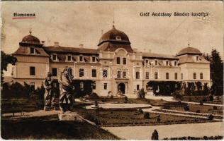 1915 Homonna, Homenau, Humenné; Gróf Andrássy Sándor kastély. Vasúti levelezőlapárusítás 3282. / castle (Rb)