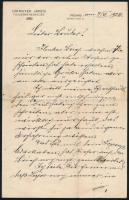 1924 Dirmayer János fűszerkereskedése fejléces levélpapírjára írt levél