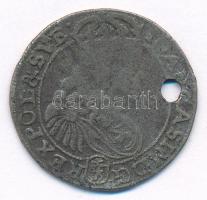 Lengyel Királyság 1667TL-B 6gr Ag "János Kázmér" Bydogoszcz (3,43g) T:3 ly., patina Poland 1667TL-B 6 Groszy Ag "Johann Casimir" Bydogoszcz (3,43g) C:F hole, patina Krause KM#91