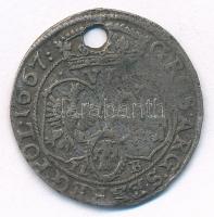 Lengyel Királyság 1667TL-B 6gr Ag "János Kázmér" Bydogoszcz (3,43g) T:3 ly., patina
Polan...