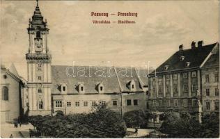 Pozsony, Pressburg, Bratislava; Városháza, Reiss Lipót üzlete / Stadthaus / town hall, shop (EK)