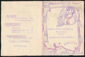 cca 1910 Biharmegyeiek és Nagyváradiak Szövetségének meghívója társasvacsorára és menükártya