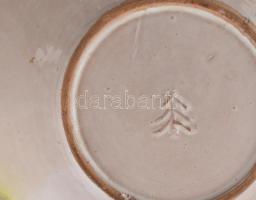 Erdődi István: Retró kerámia tál. Jelzett, hibátlan, d: 21 cm