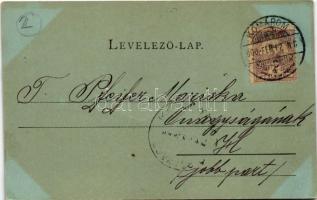 1900 Komárom, Komárno; Sport kert, teniszpálya. Spitzer Sándor kiadása / sport club, tennis court (E...