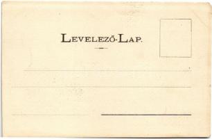 1901 Komárom, Komárno; Vashíd / iron bridge (vágott / cut)