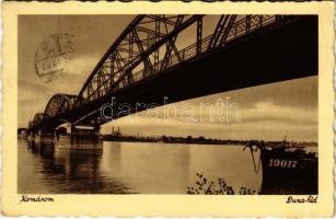 1941 Komárom, Komárno; Duna híd / Danube bridge (EK)