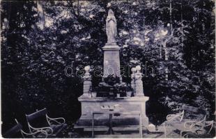 1911 Pöstyén, Pistyan, Piestany; Mária szobor. Laufer Nándor kiadása / Mary statue (EK)
