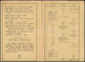 1919 Nyugat-előadások szórólapja, előadás-sorozat vezetői: Babits Mihály és Schöpflin Aladár