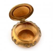 Muránói mikromozaikos dobozka, kopott, d:4,5cm