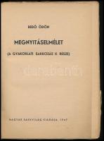 Bedő Ödön: Megnyitáselmélet. (A gyakorlati sakkozás II. része). H.n., 1947, Magyar Sakkvilág, 252+(1...