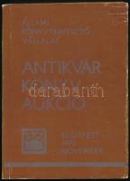 Antikvár könyvek katalógusa XII. - Állami Könyvterjesztő Vállalat antikvár könyvaukció, 1978. november. Összeáll.: Blastik Ferencné, Kundi Erzsébet. Bp., 1978, ÁKV, VIII+199 p. Kiadói papírkötés, kopottas borítóval. Megjelent 2000 példányban.