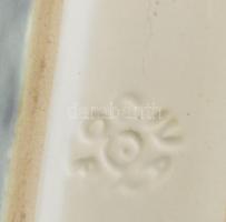 Retro kerámia pálinkás szett, eredeti dobozában. Iparművész kerámia