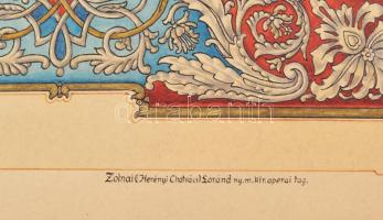 1933 Dohnányi Ernő (1877-1960) autográf aláírása a Filharmoniai Társaság oklevelén. Radnai Miklós (1...