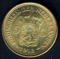 Hollandia 1912. 5G Au 3,36g T:2
