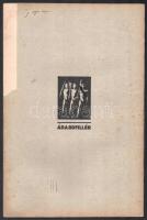 1941 "Egyedül vagyunk" IV. évfolyam 1. szám, hátsó borító kissé sérült, 32p