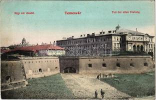 1909 Temesvár, Timisoara; Régi vár részlete / Teil der alten Festung / old castle walls (Rb)