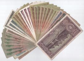 31db-os Pengő bankjegytétel T:III,III-