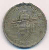 1938. 5P Ag "Szent István" T:3 patina, fülnyom, ph, ü.
Adamo P8.1