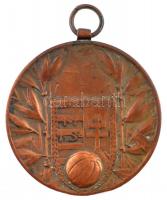 1929. Herendy-díj - 1928-29 - II. kétoldalas bronz díjérem füllel. Az 1929. október 27-én lejátszott Herendy Vándordíj MILL-KÖLASz (3-2) döntő vesztes csapatának (36mm) T:2 / Hungary 1929. Herendy-díj - 1928-29 - II. two-sided bronze award medal with ear. For the losing team of MILL-KÖLASz final (3-2) on the Herendy Vándordíj, played on October 27, 1929 (36mm) C:XF