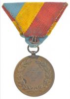 1925. "1925. BSE VI." kétoldalas bronz emlékérem mellszalagon (29mm) T:1- patina / Hungary...
