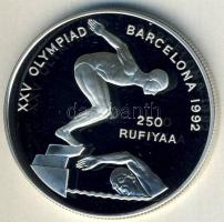 Maldív-szigetek 1990. 250R Ag "Olimpia-úszás" T:PP
